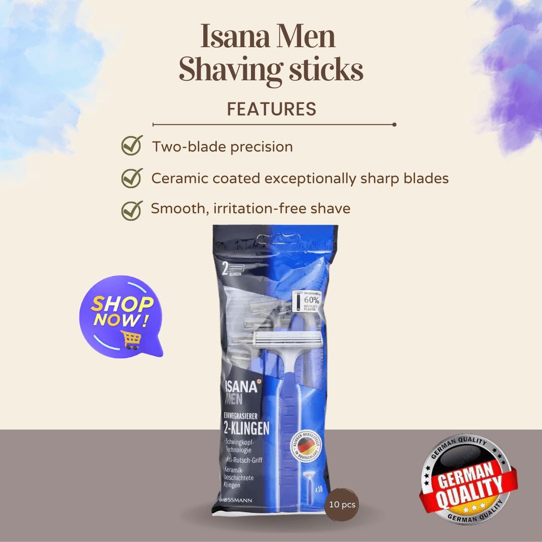 ISANA MEN - Disposable Razors, Pack of 10 - Cosmewa