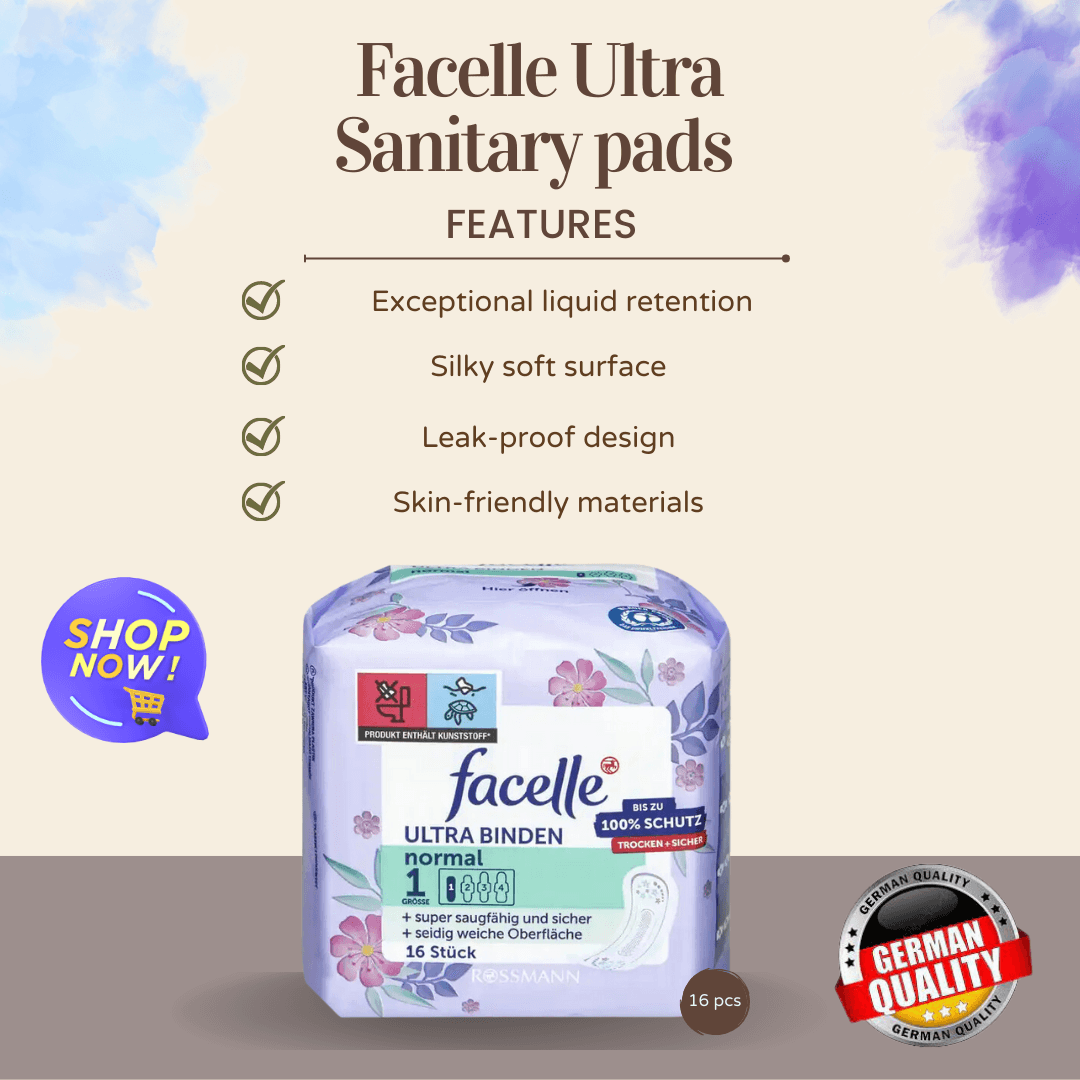 Facelle Ultra Normal Pads, Pack of 16 - Cosmewa